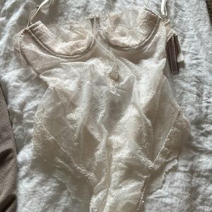 Victoria's Secret Coconut Cream Balconette Teddy